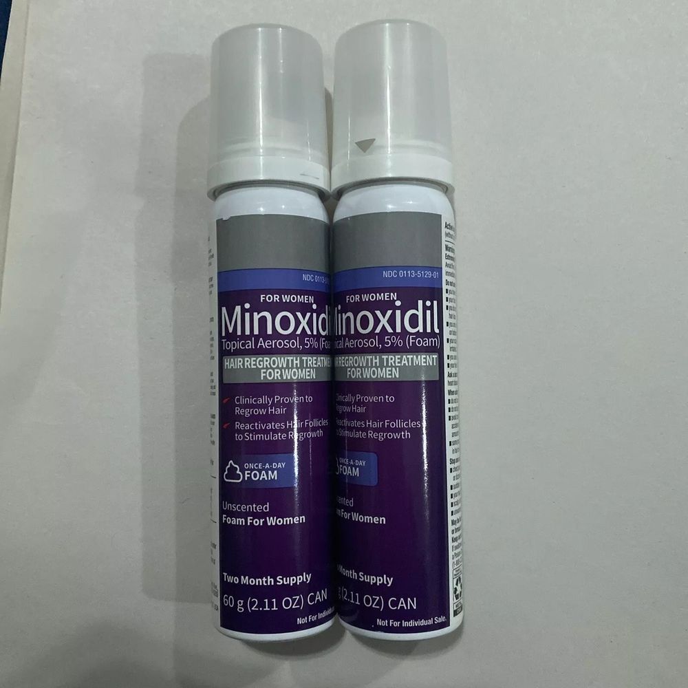 Kirkland Minoxidil 5% Women Hair Regrowth Solution 4-month Supply 2 Cans